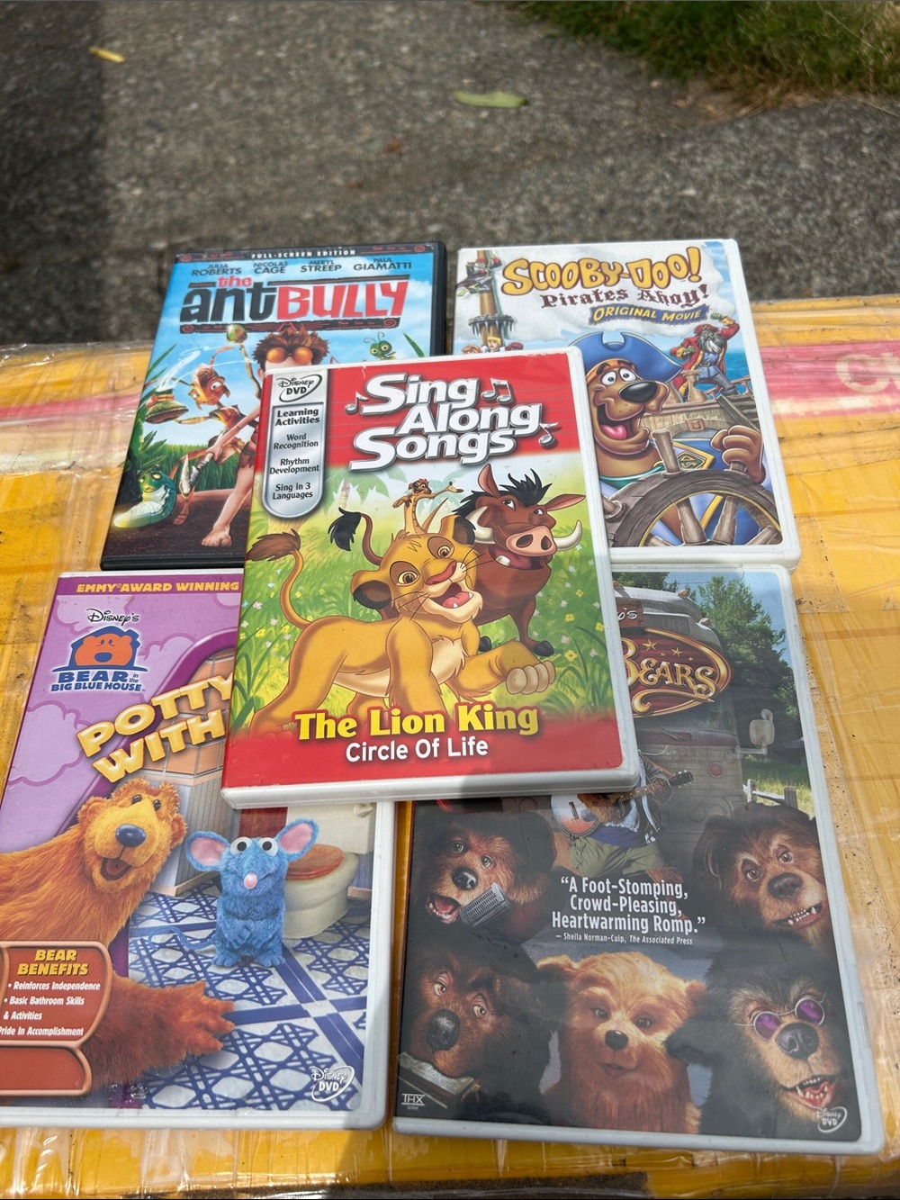 Disney Sing Along Songs lot of 5 DVDs The Lion King - Circle of Life (Red)